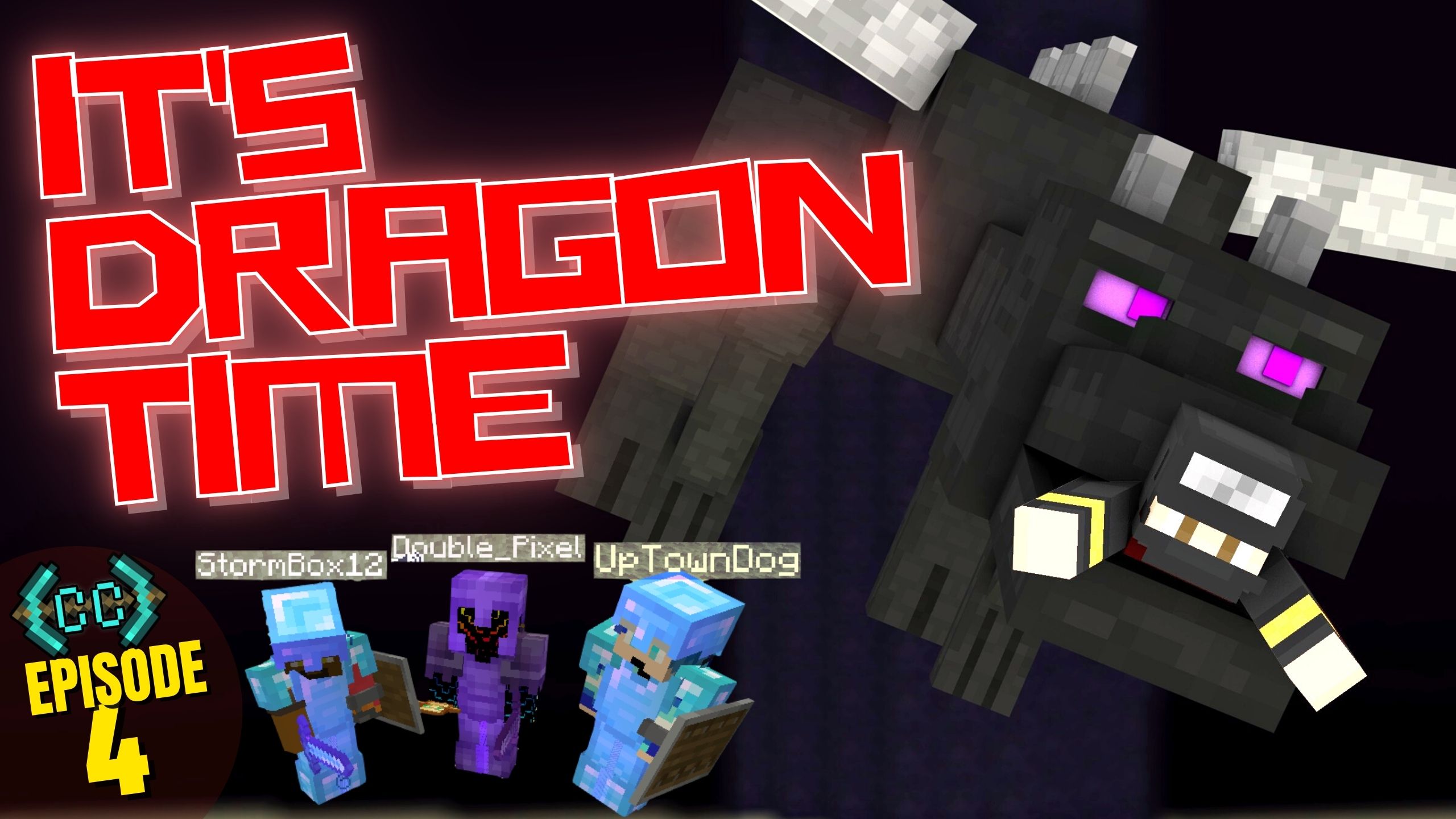 Poor UpTownDog! Hilarious Four Man Squad Takes on The Dragon (CreatorCraft Episode 4)